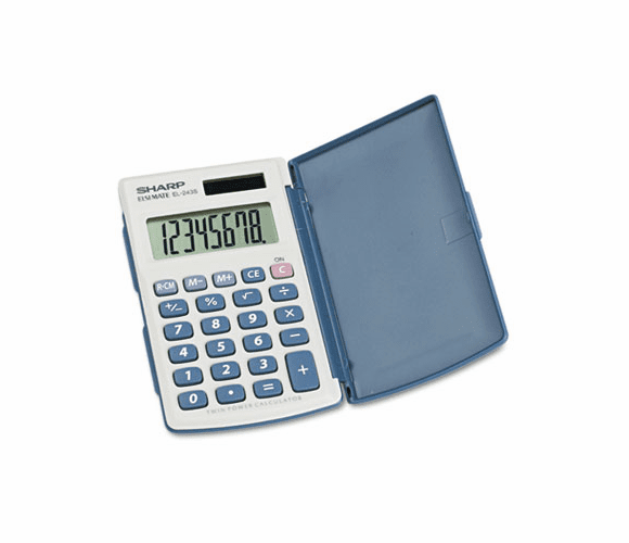 SHREL243SB EL-243SB Solar Pocket Calculator, 8-Digit LCD By SHARP ELECTRONICS