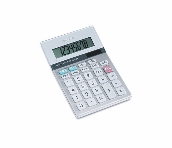 SHREL330TB EL330TB Portable Desktop Calculator, 8-Digit LCD By SHARP ELECTRONICS