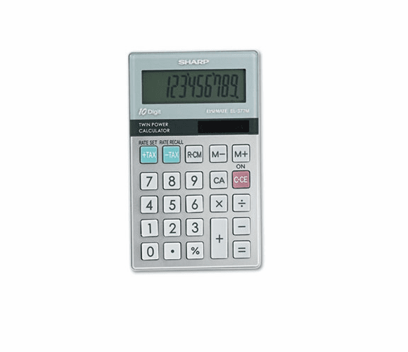 SHREL377TB EL377MB Handheld Business Calculator, 10-Digit LCD By SHARP ELECTRONICS