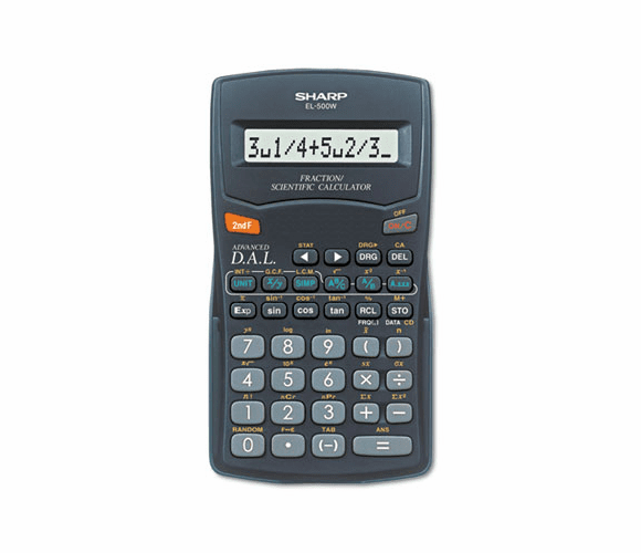SHREL500WBBK EL-500WBBK Fraction/Scientific Calculator, 10-Digit LCD By SHARP ELECTRONICS