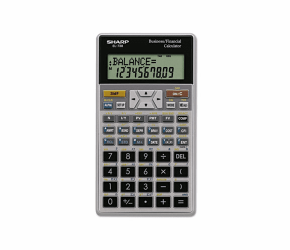 SHREL738C EL-738C Financial Calculator, 10-Digit LCD By SHARP ELECTRONICS