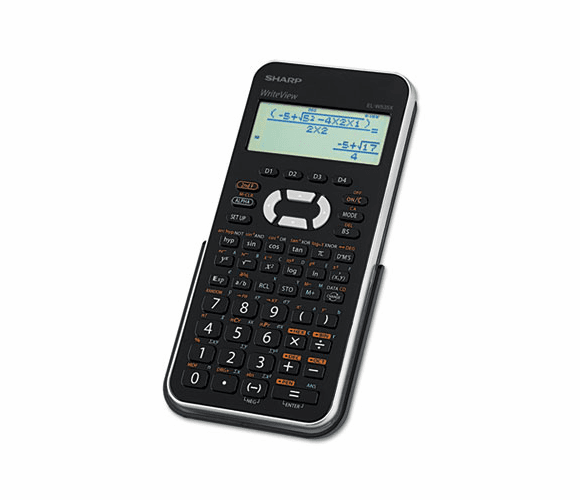 SHRELW535XBSL EL-W535XBSL Scientific Calculator, 16-Digit x 4-Line LCD, Black/Silver By SHARP ELECTRONICS