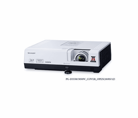 SHRPGD3050W PG-D3050W WXGA DLP Multimedia Projector, 3000 Lumens By SHARP ELECTRONICS