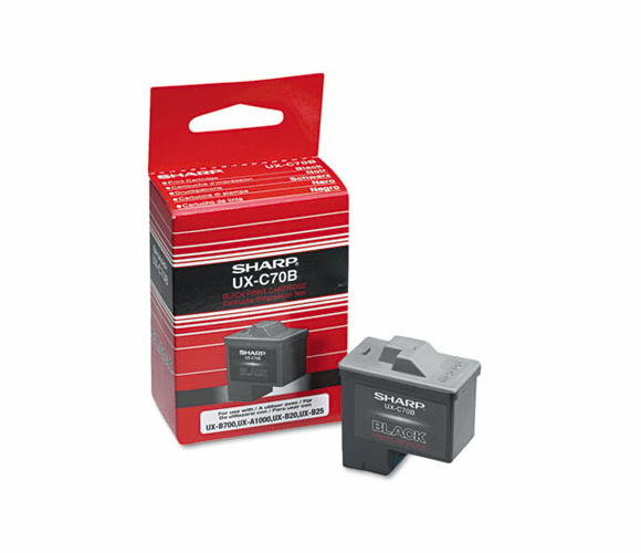 SHRUXC70B UXC70B Ink, 500 Page-Yield, Black By SHARP TONER