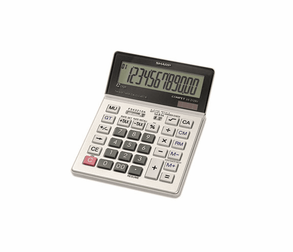 SHRVX2128V VX2128V Commercial Desktop Calculator, 12-Digit LCD By SHARP ELECTRONICS