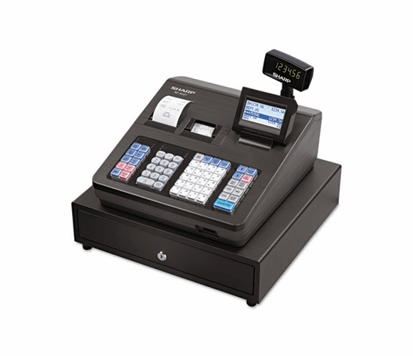 SHRXEA407 XE-A407 Cash Register, 7000 LookUps, 99 Dept, 40 Clerk By SHARP ELECTRONICS refurbished