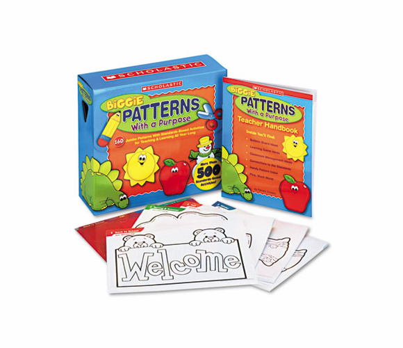 SHS0439767547 Biggie Patterns with a Purpose Reproducible Pages, Grades Pre K-2 By SCHOLASTIC INC.