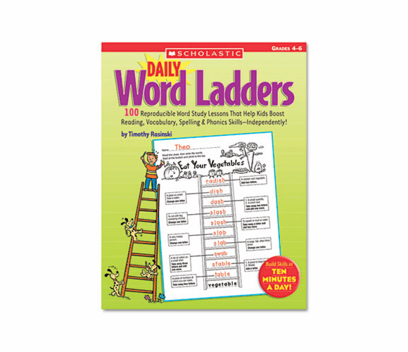 SHS0439773458 Daily Word Ladders, Grades 4-6, 112 Pages By SCHOLASTIC INC.