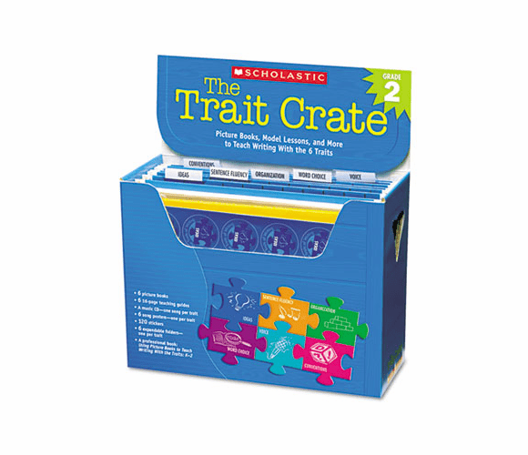 SHS054507472X Trait Crate, Grade 2, Six Books, Learning Guide, CD, More By SCHOLASTIC INC.