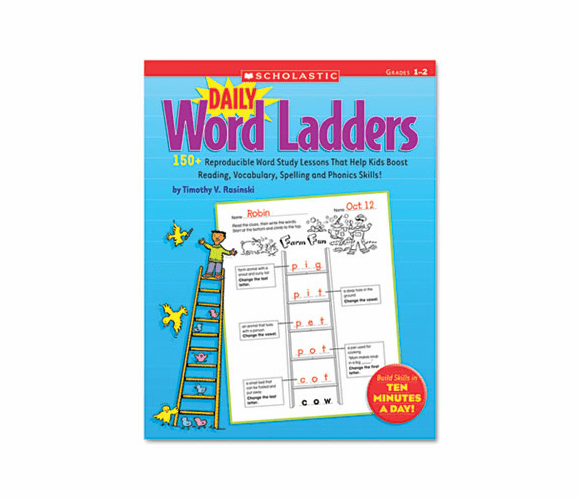 SHS0545074762 Daily Word Ladders, 176 pages, Grades 1-2 By SCHOLASTIC INC.