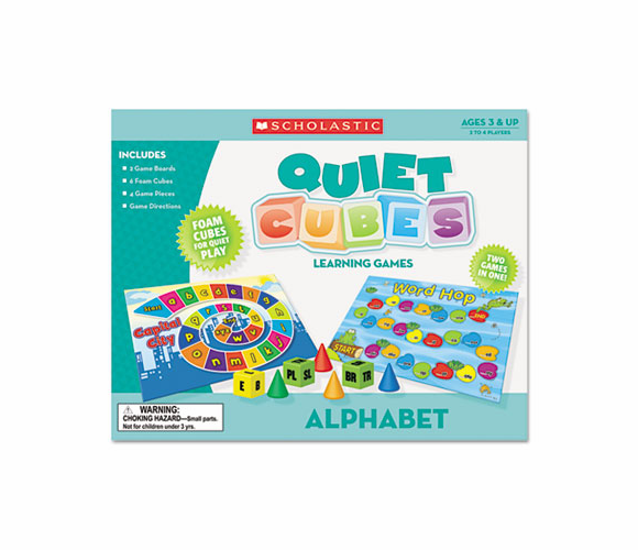 SHS0545119324 Alphabet Quiet Cubes, Pre-K-2, with Activity Guide By SCHOLASTIC INC.