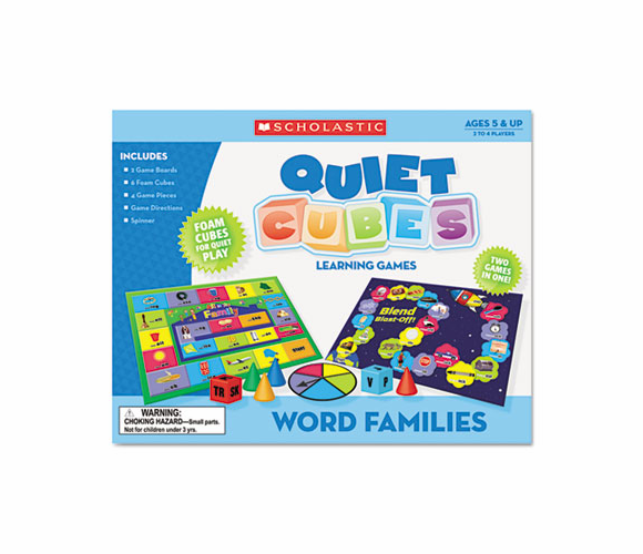 SHS0545119332 Word Family Quiet Cubes, K-3, Activity Guide By SCHOLASTIC INC.