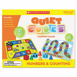 SHS0545119340 Number Learning Quiet Cubes, PreK-2, Activity Guide By SCHOLASTIC INC.