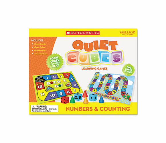 SHS0545119340 Number Learning Quiet Cubes, PreK-2, Activity Guide By SCHOLASTIC INC.