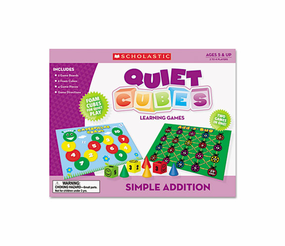 SHS0545119359 Simple Addition Quiet Cubes, K-3, Activity Guide By SCHOLASTIC INC.