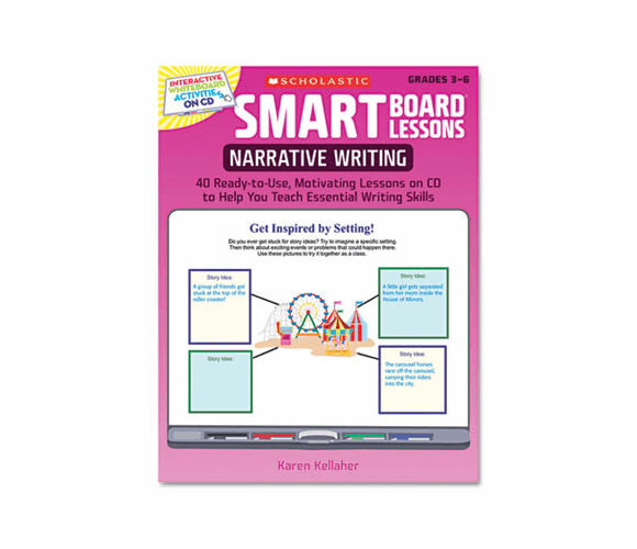 SHS0545140269 SMART Board Lessons with CD, Writing, Grades 3-6, 48 pages By SCHOLASTIC INC.