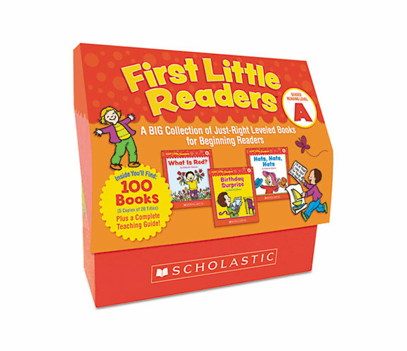 SHSSC522301 First Little Readers Level A, 100 books, teaching guide, PreK-2 By SCHOLASTIC INC.