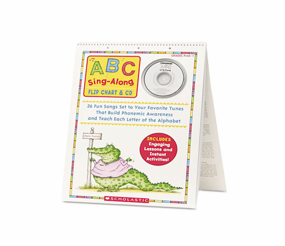 SHSSC978439 ABC Singalong Flip Chart, 26 pages, CD By SCHOLASTIC INC.