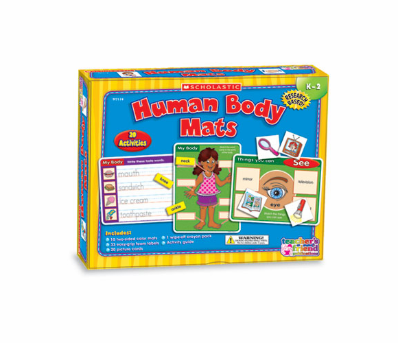 SHSTF7119 Human Body Mats Kit, Grades K-2 By SCHOLASTIC INC.