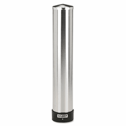 SJMC3400P Large Water Cup Dispenser w/Removable Cap,Wall Mounted, Stainless Steel By THE COLMAN GROUP, INC