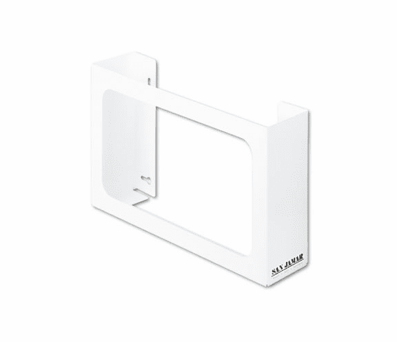 SJMG0804 White Enamel Disposable Glove Dispenser, Three-Box, 18w x 3-3/4d x 10h By THE COLMAN GROUP, INC