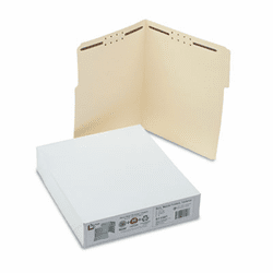 SJPS11541 Water/Cut-Resistant Folder, Two Fasteners, 1/3 Top Tab, Letter, Manila, 50/Box By S&J PAPER