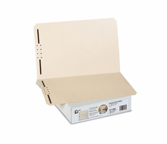 SJPS11580 Archival File Folders, Antimicrobial, Straight Top Tab, Legal, Manila, 50/Box By S&J PAPER