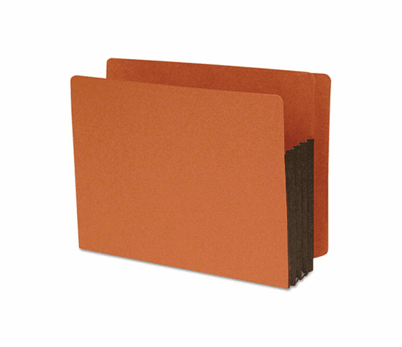 SJPS11610 3-1/2 Inch Expansion File Pockets, Straight Cut, Redrope, Letter, Red, 10/Box By S&J PAPER