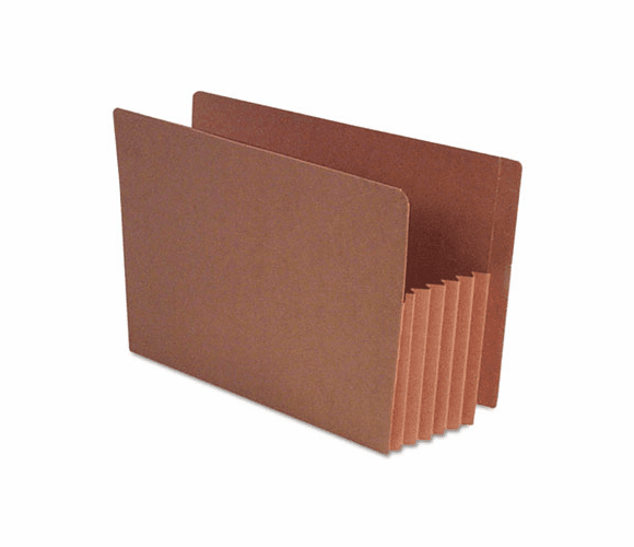SJPS11720 5-1/4 Inch Expansion File Pockets, Straight Cut, Redrope, Legal, Red, 10/Box By S&J PAPER