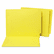 SJPS13632 Water/Paper Cut-Resistant Folders, Straight Tab, Letter, Yellow, 100/Box By S&J PAPER