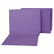 SJPS13639 Water/Paper Cut-Resistant Folders, Straight Tab, Letter, Purple, 100/Box By S&J PAPER
