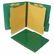 SJPS56001 Classification Folios with Fastener, Letter, Six-Section, Forest Green, 10/Box By S&J PAPER