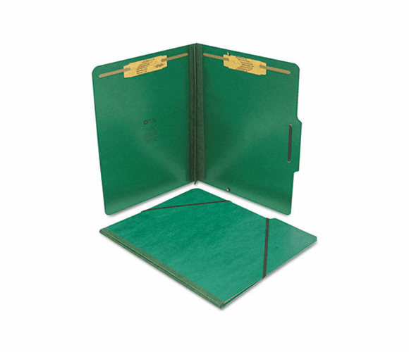 SJPS57001 Pressboard Folios with Two Fasteners/Closure, Letter, Forest Green, 15/Box By S&J PAPER