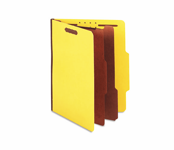 SJPS60406 Expanding Classification Folder, Letter, Six-Section, Bright Yellow, 15/Box By S&J PAPER