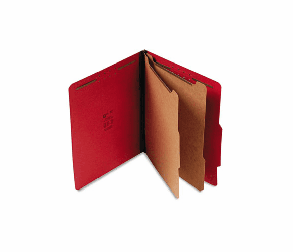 SJPS60407 Expanding Classification Folder, Letter, Six-Section, Ruby Red, 15/Box By S&J PAPER