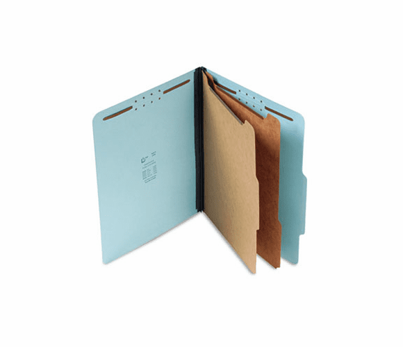 SJPS60903 2 1/4" Expansion Classification Folder, Letter, Six-Section, Blue, 15/Box By S&J PAPER