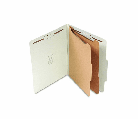 SJPS60904 2-1/4" Expansion Classification Folder, Letter, Six-Section, Pale Green, 15/Box By S&J PAPER