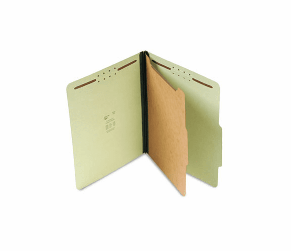 SJPS60951 1 1/2" Expansion Classification Folder, Letter, Four-Section, Green, 20/Box By S&J PAPER