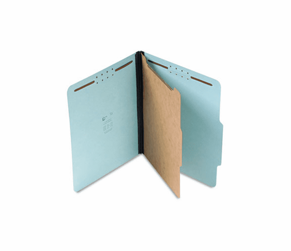 SJPS60953 1 1/2" Expansion Classification Folder, Letter, Four-Section, Blue, 20/Box By S&J PAPER