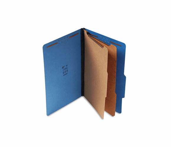 SJPS61403 Expanding Classification Folder, Legal, Six-Section, Cobalt Blue, 15/Box By S&J PAPER