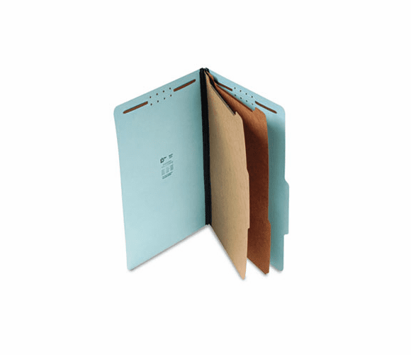 SJPS61903 Std 2-1/4" Expansion Classification Folder, Legal, Six-Section, Blue, 15/Box By S&J PAPER