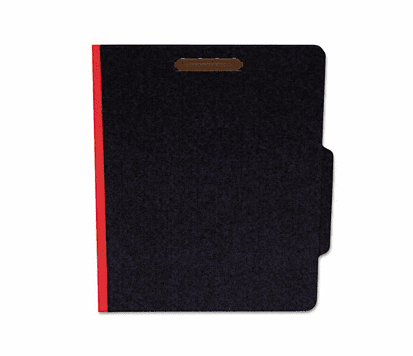 SJPS62621 Classifcation Folder, Two Dividers, Letter, Black/Red, 15/Box By S&J PAPER