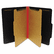 SJPS62621 Classifcation Folder, Two Dividers, Letter, Black/Red, 15/Box By S&J PAPER