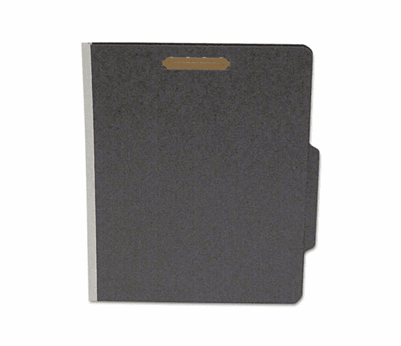SJPS62626 Classifcation Folder, Two Dividers, Letter, Black/Dove Gray, 15/Box By S&J PAPER