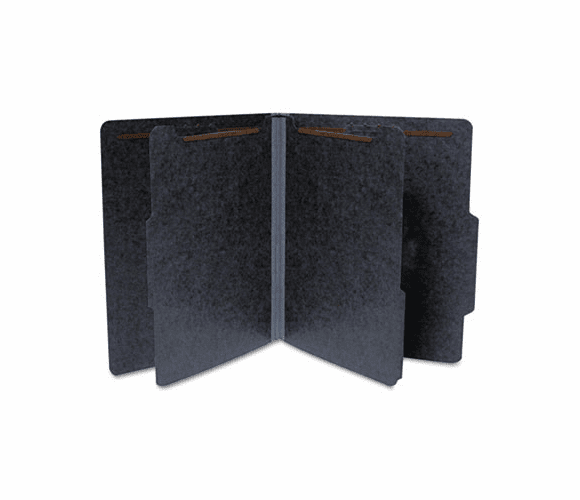 SJPS63622 Classification Folder, Two Dividers, Letter, Charcoal, 15/BX By S&J PAPER