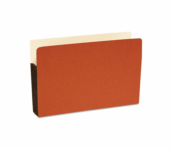 SJPS74111 Standard File Pocket, 5 1/4 Inch Expansion, 14 3/4 x 9 1/2, Legal, Red, 10/Box By S&J PAPER