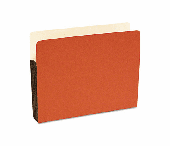 SJPS75101 Durable File Pocket, 3 1/2 Inch Expansion, 11 3/4 x 9 1/2, Letter, Red, 25/Box By S&J PAPER