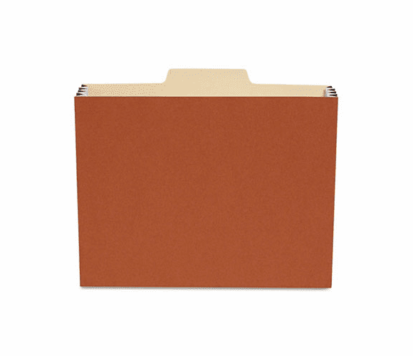 SJPS75244 File Cabinet Pocket, 1/3 Cut Tab, 3 1/2" Exp, Letter, Red, 10/PK By S&J PAPER