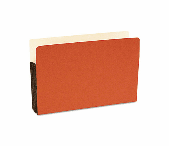 SJPS76101 Durable File Pocket, 3 1/2 Inch Expansion, 11 3/4 x 9 1/2, Legal, Red, 25/Box By S&J PAPER