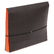 SJPS84683 Fusion Clutch Organizer, 1 3/4" Exp, Letter, Black/Orange, 10/BX By S&J PAPER